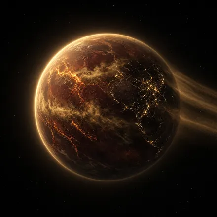 Nibiru, a bronze world laced with fire